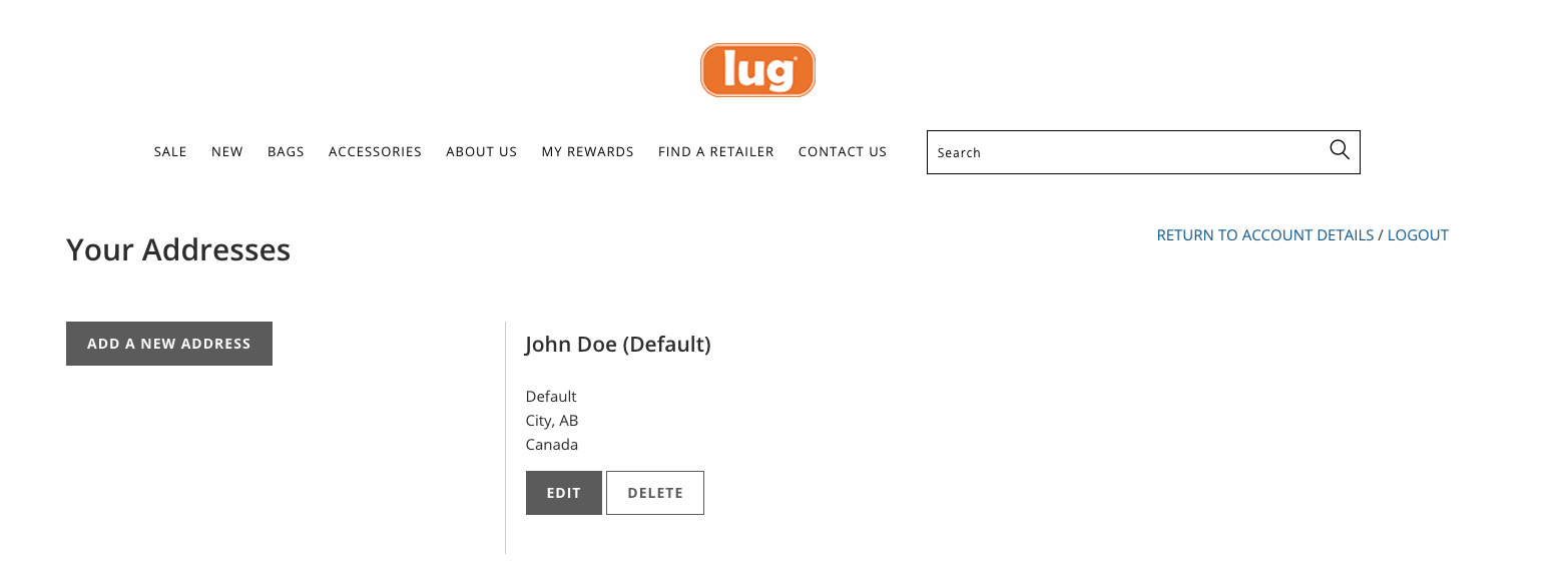 Adding/Changing Primary Address Lug